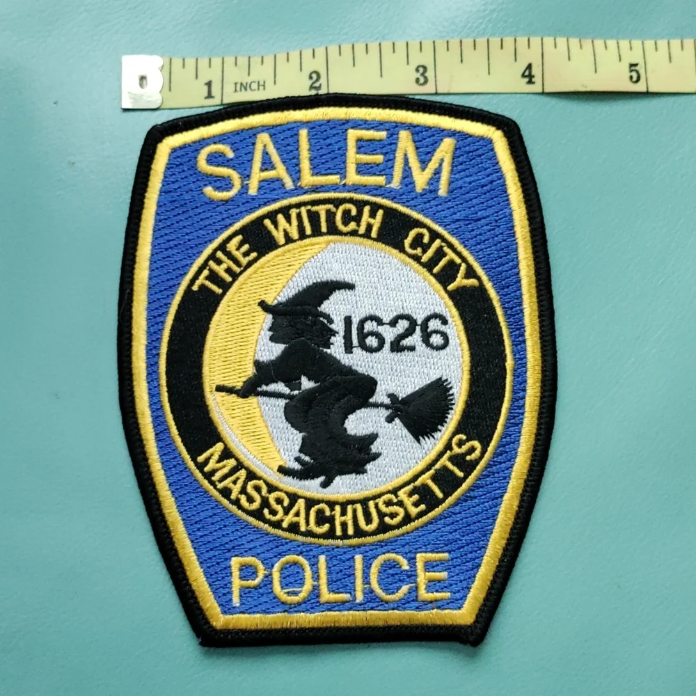 SALEM🧹 WITCH🧙♀️🪄PATCH💫BIG POLICE PATCH 1626🧹THE WITCH CITY MASSACHUSETTS - Picture 5 of 5